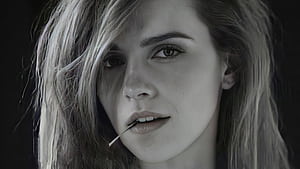 Emma Watson Monochrome 2020, emma-watson, celebrities, girls, monochrome, black-and-white wallpaper