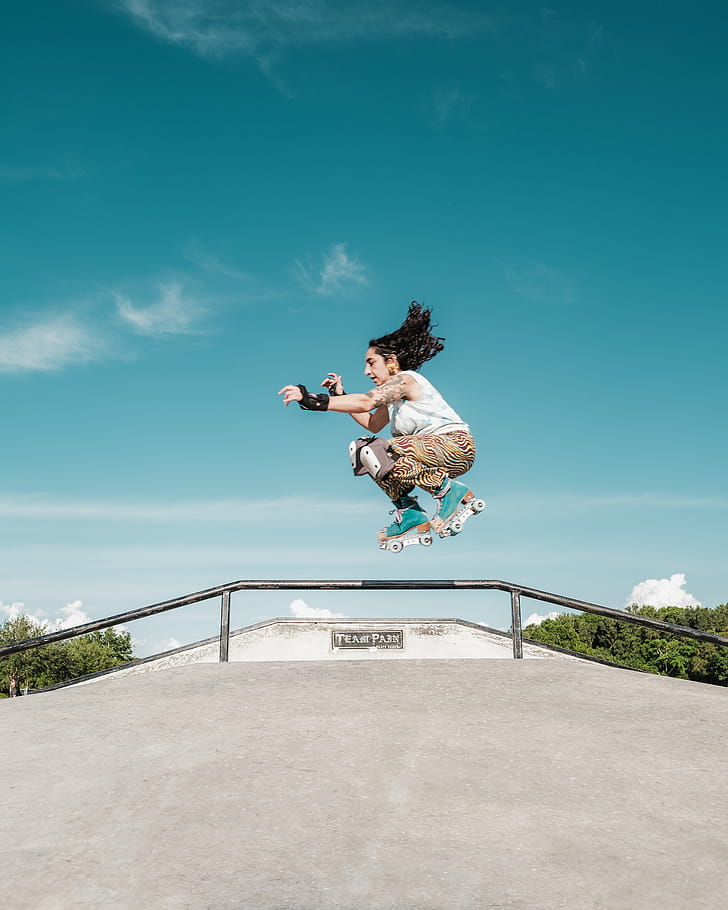 Jump, Rollerskating phone wallpaper