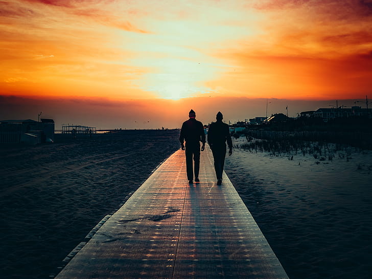 landscape, sunset wallpaper