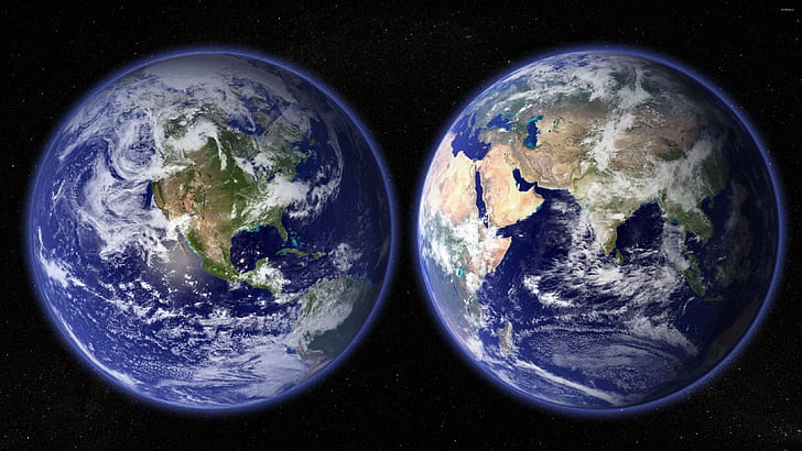 Earth sides, Globe wallpaper