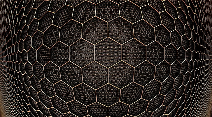 Hexagon, Abstract wallpaper