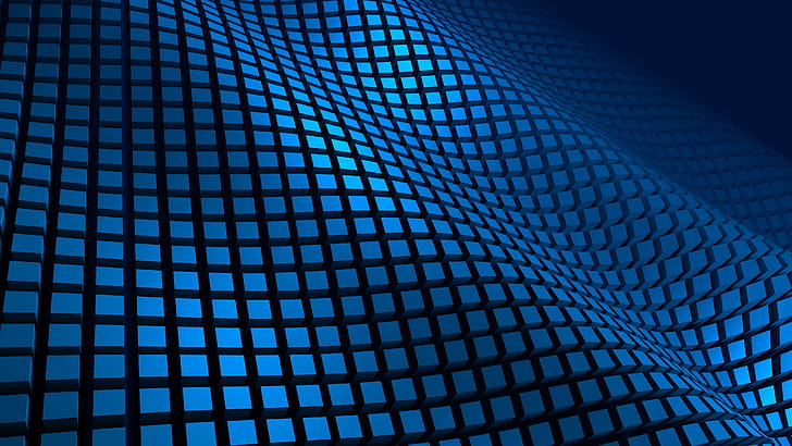 Blue Pattern 3d, pattern, abstract, 3d, blue, digital-art wallpaper