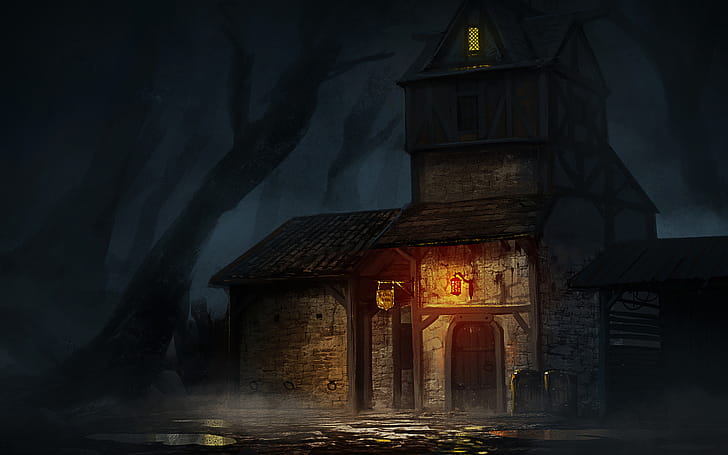 Building, Dark wallpaper