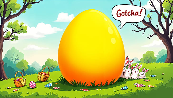 Vibrant Easter Egg Delight -  Ultra, easter egg, Easter, bunny, spring wallpaper