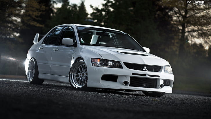 Mitsubishi Lancer Evolution, Hellaflush wallpaper