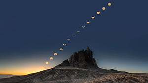 Annular Solar Eclipse, eclipse, moon, nature wallpaper
