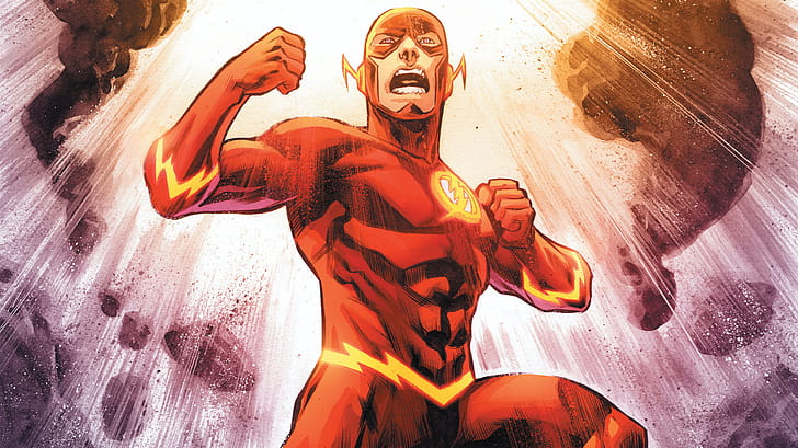 The Flash Strikes: Dynamic  Comic, Comic, Flash wallpaper