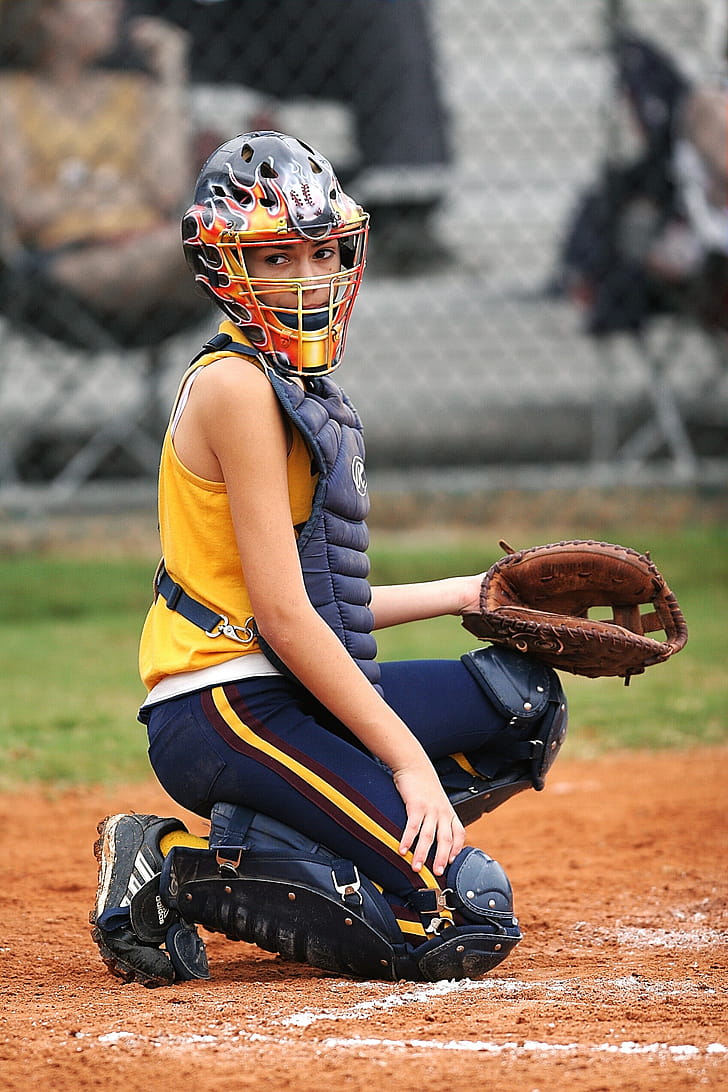 Catcher, Baseball phone wallpaper