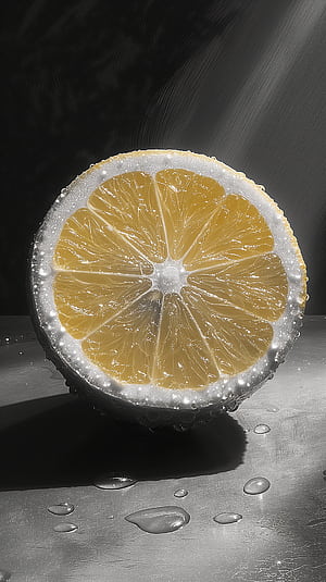 Refreshing Lemon Slice, lemon phone wallpaper