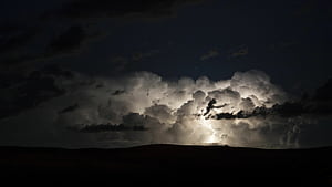 Cloudy sky, Thunder wallpaper