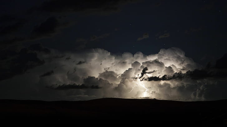 Cloudy sky, Thunder wallpaper