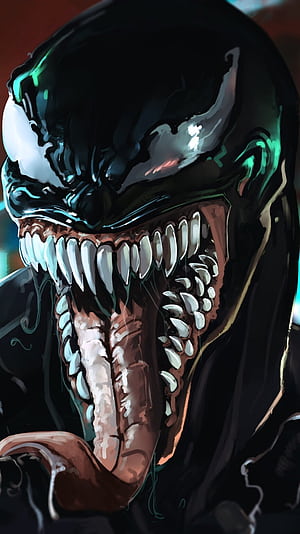 Venom: Comic Bite — Phone, Comic, Venom phone wallpaper