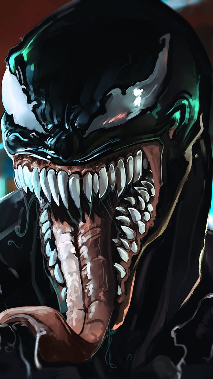 Venom: Comic Bite — Phone, Comic, Venom phone wallpaper