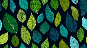 Verdant Rhythm —  Leaf Pattern, artistic, pattern, leaf wallpaper