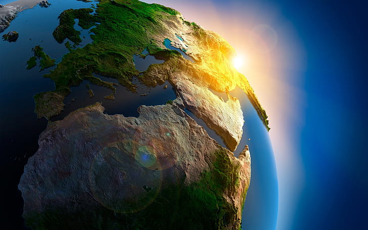 Earth model, Geography wallpaper