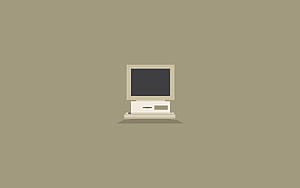 Old Computer Minimalism, computer, minimalism, old wallpaper