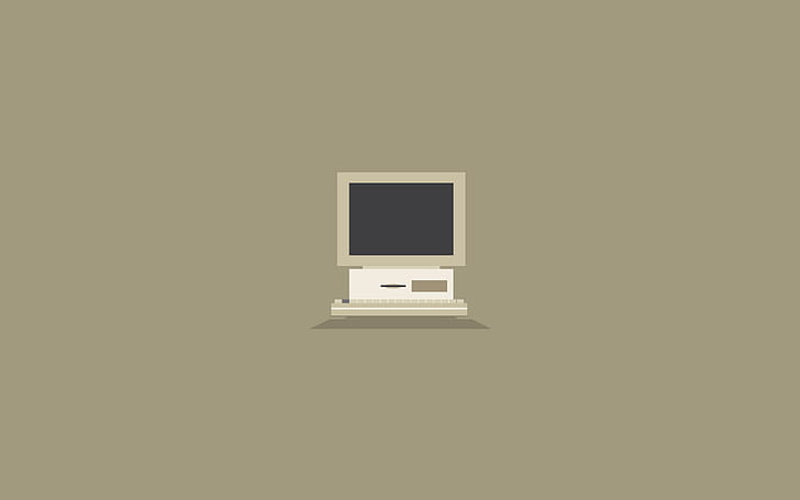 Old Computer Minimalism, computer, minimalism, old wallpaper