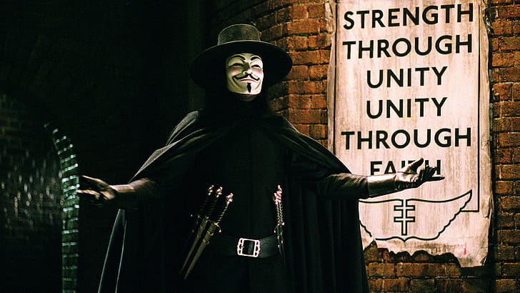 V for Vendetta, Background, High resolution, Full  PC wallpaper