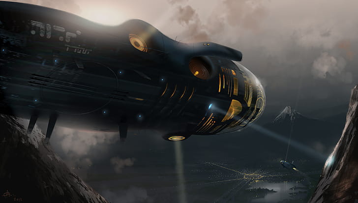 Spaceship, Sci Fi wallpaper
