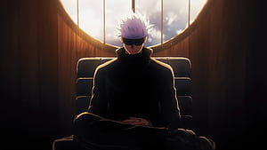Satoru Gojo Jujutsu Kaisen, jujutsu-kaisen, anime-boy, anime, artist, artwork, digital-art wallpaper