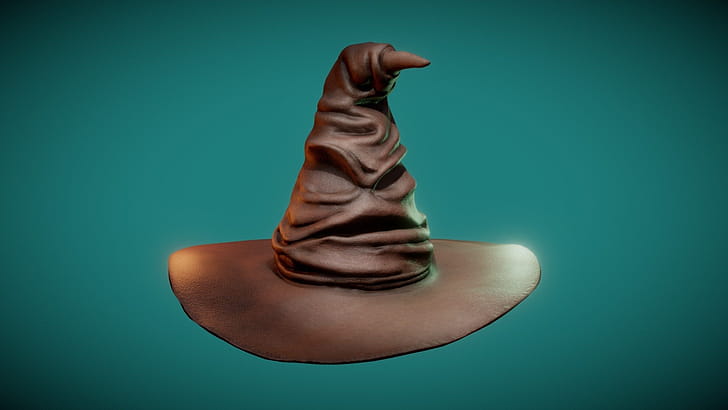 The Sorting Hat, Royalty- 3D model wallpaper