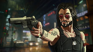 Johnny Silverhand X Keanu Reeves , keanu-reeves, cyberpunk-2077, 2021-games, games, artstation wallpaper