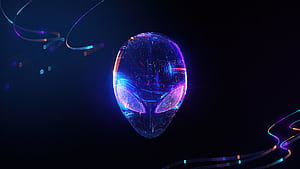 Alienware Skull , alienware, computer, skull wallpaper