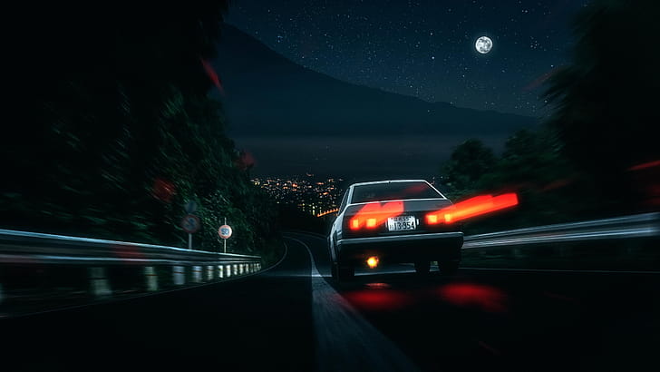 Initial D - AE86, Anime, Initial D wallpaper