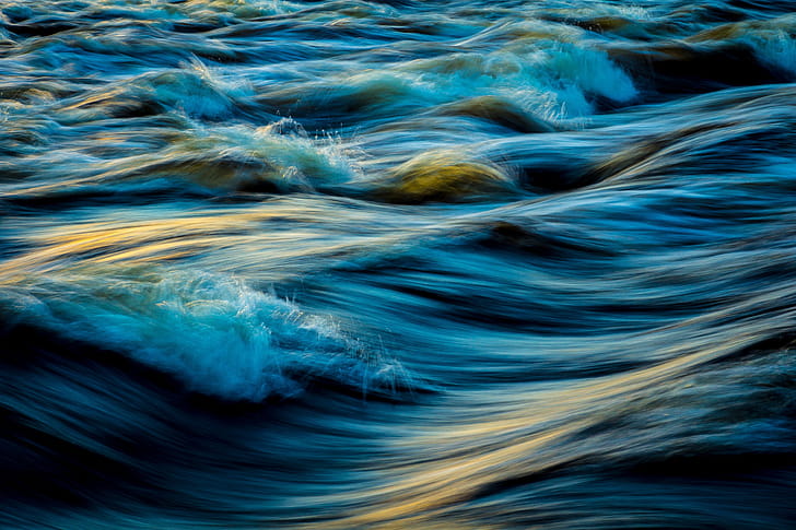Waves Abstract, waves, abstract wallpaper