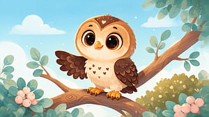 Tiny Owlet —   Owl & Bird wallpaper