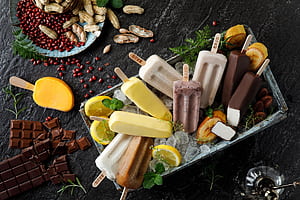 Popsicle, , Background, Refreshing wallpaper