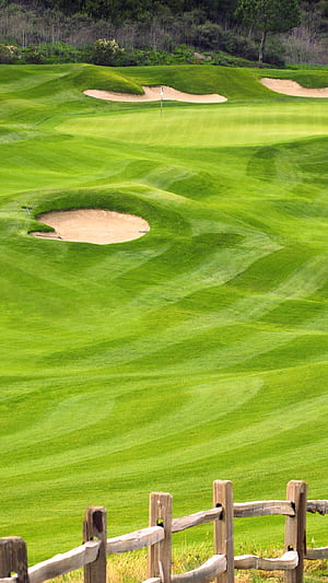 Man Made, Golf, Course, phone wallpaper
