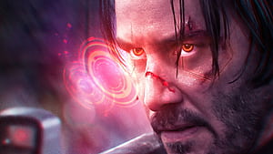 Cyber Keanu Reeves Cyberpunk 2077 , cyberpunk-2077, 2021-games, games, keanu-reeves, artstation, artist, artwork, digital-art wallpaper