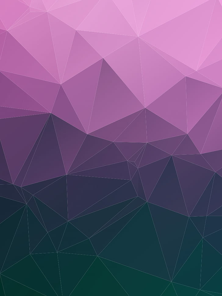 Polygon triangles, Geometric gradient, Abstract , Creative composition phone wallpaper