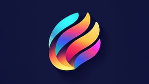 Prismatic Ember —  Abstract Gradient, Flame wallpaper