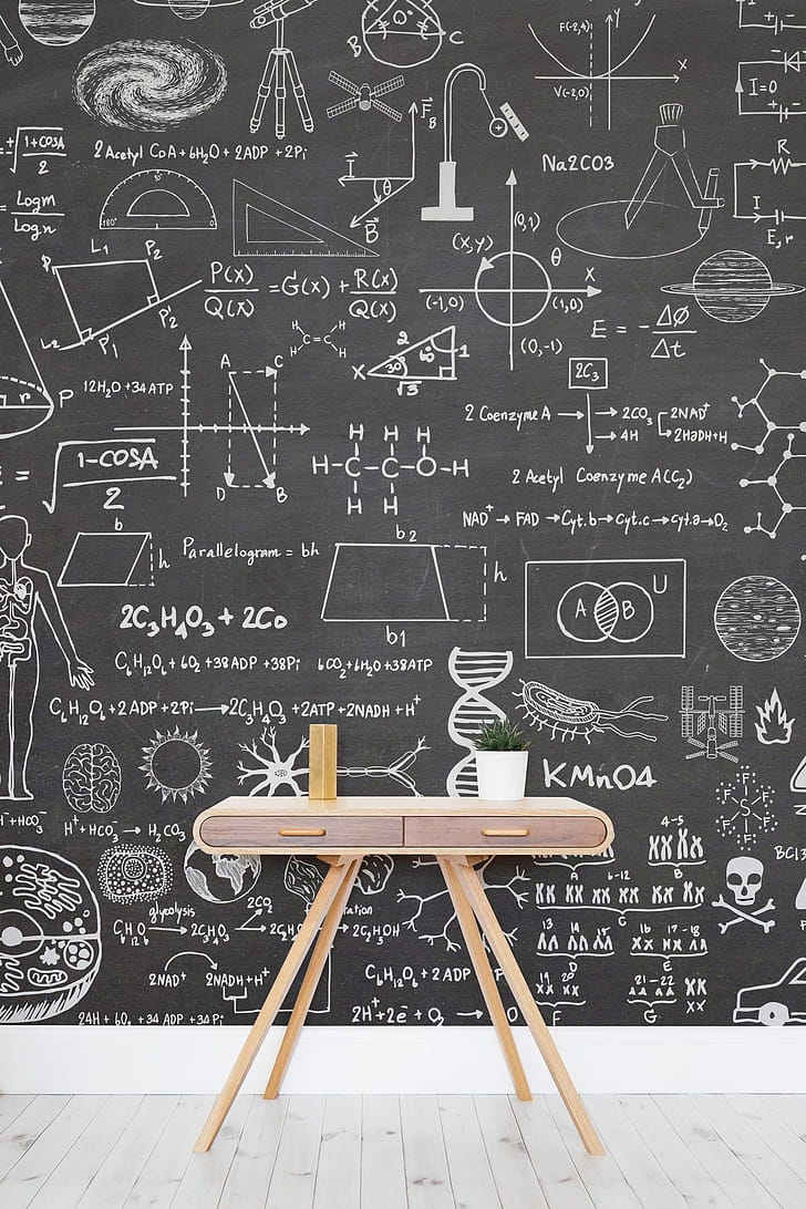 Chalkboard, Science phone wallpaper