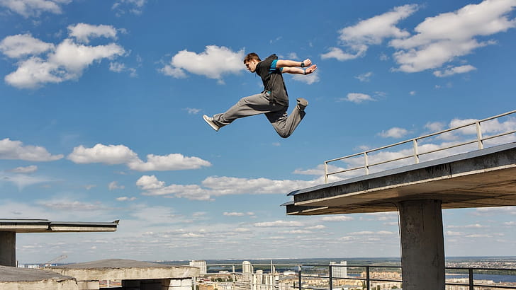 Precision jumping, Parkour wallpaper