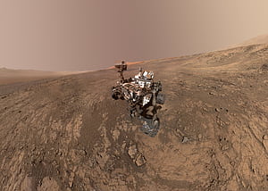 Mount Sharp, Mars Curiosity Rover wallpaper