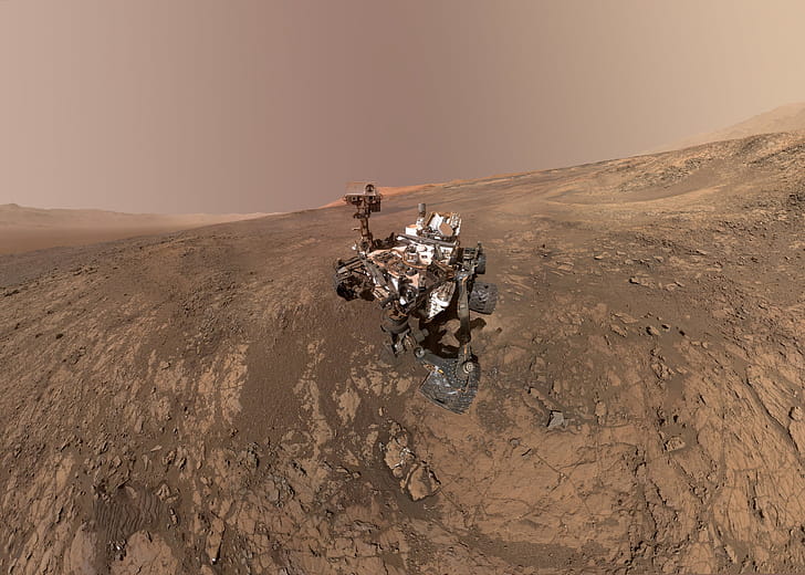 Mount Sharp, Mars Curiosity Rover wallpaper