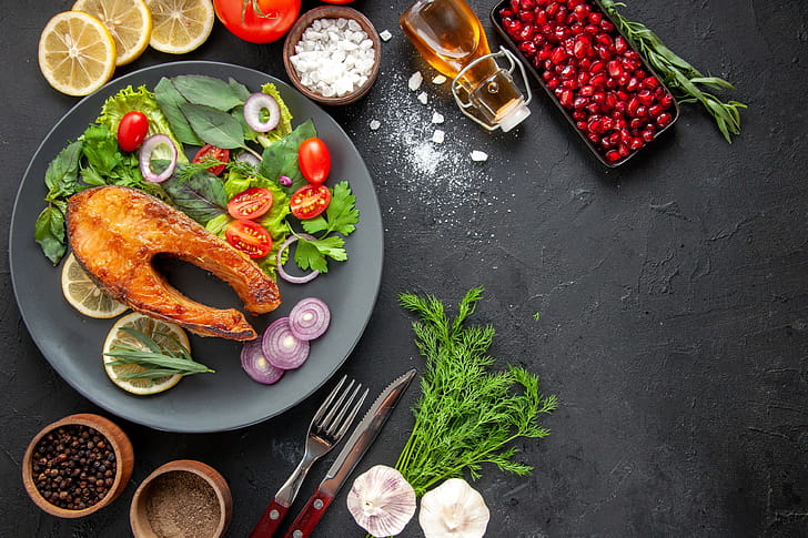 food, fish wallpaper