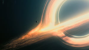 Interstellar Gargantua, space, digital-universe, artist, artwork, digital-art wallpaper