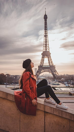 Eiffel Tower, Rooftop phone wallpaper