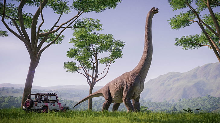 Jurassic World Evolution, Brachiosaurus wallpaper