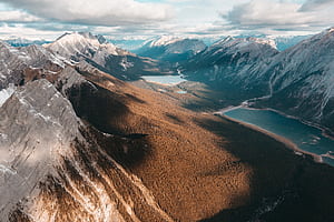 Drone View Landscape Mountains Top View, mountains, landscape, drone-view, nature wallpaper