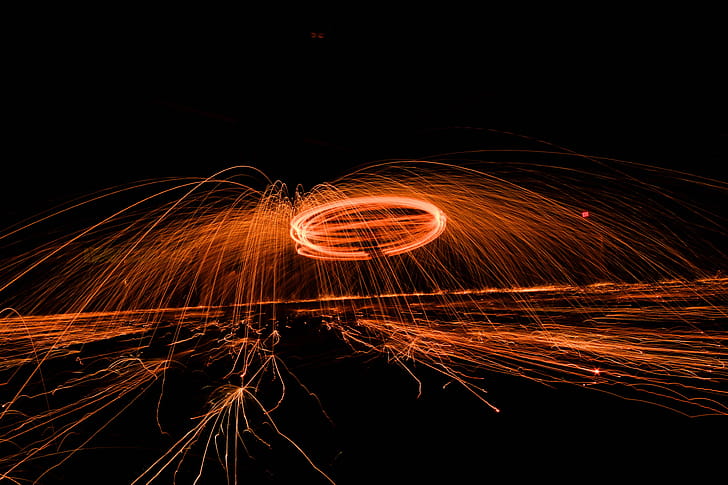 Spinning Fire , fire, graphy wallpaper