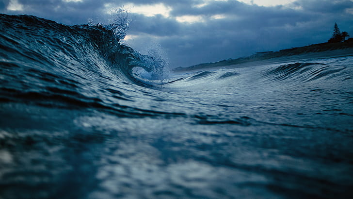 Waves , waves, nature wallpaper