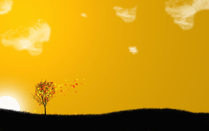 Tree, Vector, Artistic wallpaper