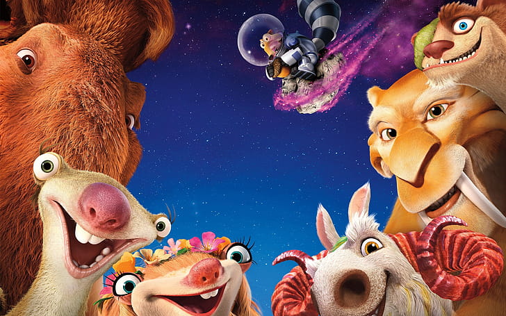 Scrat, Sid, Ice Age, wallpaper