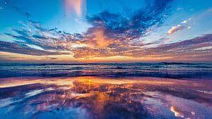 Reflection, Sunrises wallpaper