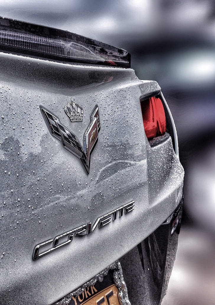 Corvette Logo, Corvette phone wallpaper